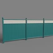 Metal fence