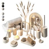 Bathroom accessories and decorative set 1