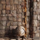 H78 Slate Stone Bricks | PBR | 4K