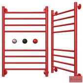 Water heated towel rail EWRIKA Safo AS2 80x50 chrome with mounting kit