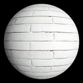 Brick Wall White 07 100cm