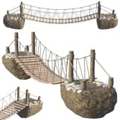Подвесной мост из дерева