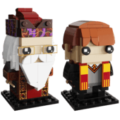 Lego BrickHeadz | Ron Weasley & Albus Dumbledore 41621