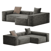 Grand 3 Seater Sofa Divan Right, Sandshell Beige