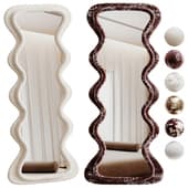 Modern Wavy Milk Mirror