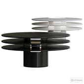 Japanese Minimalist Hardware Three-Layer Disc LED Table Lamp