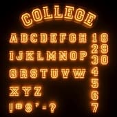 Neon Alphabet 06