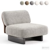 Saki outdoor armchair Minotti