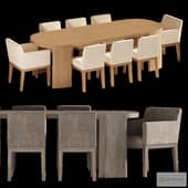 Morgan & Bronte Dining Set 009 by rh.com