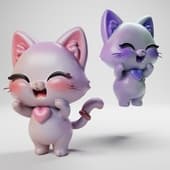 Loving cat