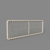 Изголовье кровати Aberash из массива минди 165 x 60 см