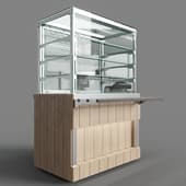 Витрина тепловая (статика) с дверками раздачи (3 полки) RH21 A Capital