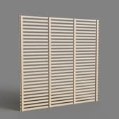 Wooden partition wall 01