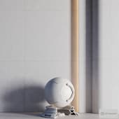 White Rough Ceramic Tile | 4k | PBR
