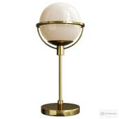 Cieonna blackened bronze globe table lamp