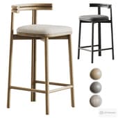 Twill Counter Stool Bar Chair Timber Upholstered by designbythem.com