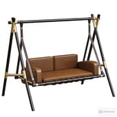Garden Swing Sofa with Stainless Steel Frame