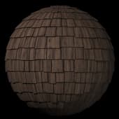 Wood Siding Shakes Walnut