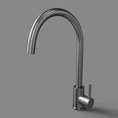 Смеситель для кухни из нержавеющей стали Stainless, с поворотным R изливом