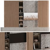 TV Wall with decor