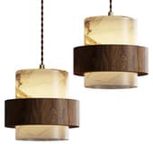 Rivelle Vintage Alabaster Effect Mini Pendant Light