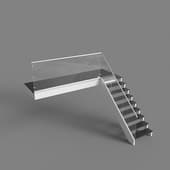 Glass Fencing with Handrail 4 Options