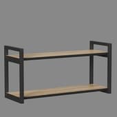 Shelf DIWO Elista 2-tier, dub kraft