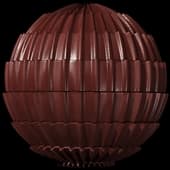Tiles Roof Ceramic Roman Claret Wet