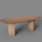 3D 1104 mesa-comedor-madera-nogal-dinning-table-angel-cerda