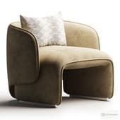 Minimalist Mixed Weave Fabric 1 Seater Sofa ELEPHANT