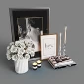 Decorative set with Dior and Chanel books