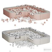 Baby ball pit \ Сухой бассейн с шариками 04