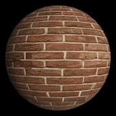 Brick Wall Brown 09 200cm