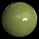Porcelain Olive Green Glossy