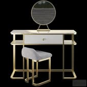 Homary Faux Dressing Makeup Table