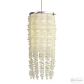 White Straw Hanging Light