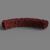 Curved Red Hedge