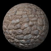 Cobblestone Wall 02 4k (1 8x1 8m)