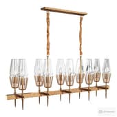 Fashion brass line chandelier 2