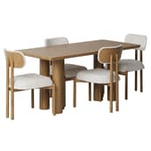 Silvio Bohem Dinning Table set by Medusa Home