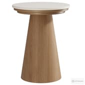 Ansel Round Quartz Side Table