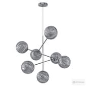 Whirl Large Chandelier Silver