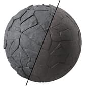 D317 BrushRock Materials | Sbsar Seamless PBR 4k