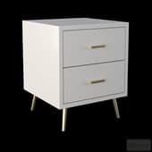 Homary Modern Wood Nightstand