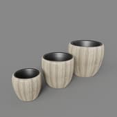 Кашпо Effectory Wow Bowl Pot Cappuccino
