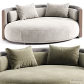 Bezier armchair cord outdoor By Minotti