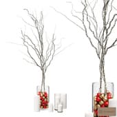 Christmas tree / Новогодние ветки с фонариками02