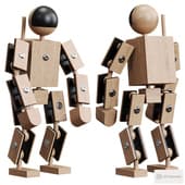 Astronaut Heroes made of wood