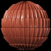 Tiles Roof Ceramic Roman Orange Wet