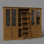 Шкаф-витрина с бельгийским замком в классическом стиле
